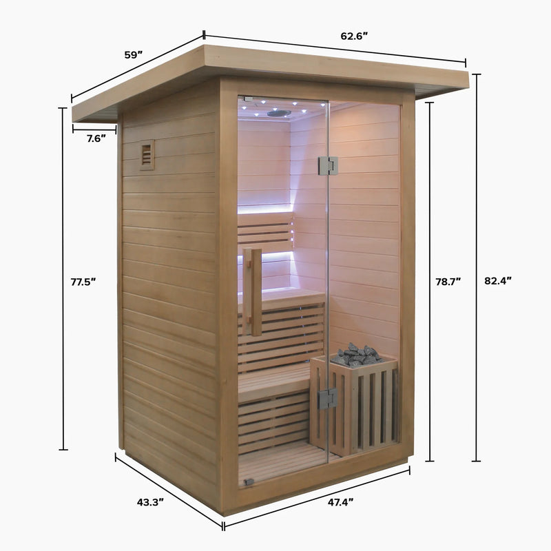Revive Plunge 2 Person Traditional Sauna & Luxury Plunge