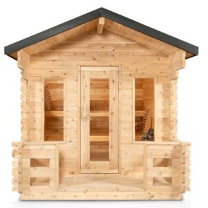 Leisurecraft Georgian Cabin Sauna with Porch (Electric)