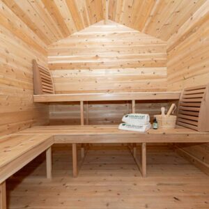 Leisurecraft Georgian Cabin Sauna with Porch (Electric)