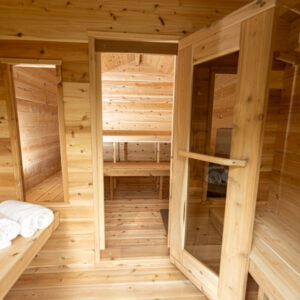 Leisurecraft Georgian Cabin Sauna with Changeroom (Electric)