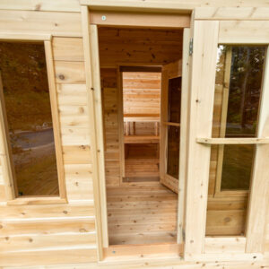Leisurecraft Georgian Cabin Sauna with Changeroom (Electric)