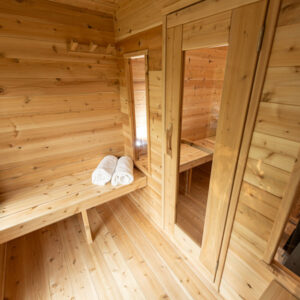 Leisurecraft Georgian Cabin Sauna with Changeroom (Electric)