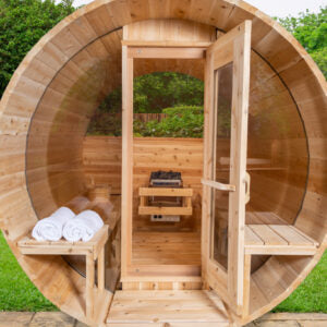 Leisurecraft Canadian Timber Serenity MP Barrel Sauna CTC2245MP (Electric)