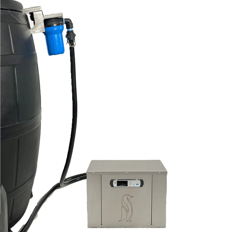 Penguin Chillers Barrel Chiller Cold Plunge Package SKU: Barrel Cold Plunge Chiller